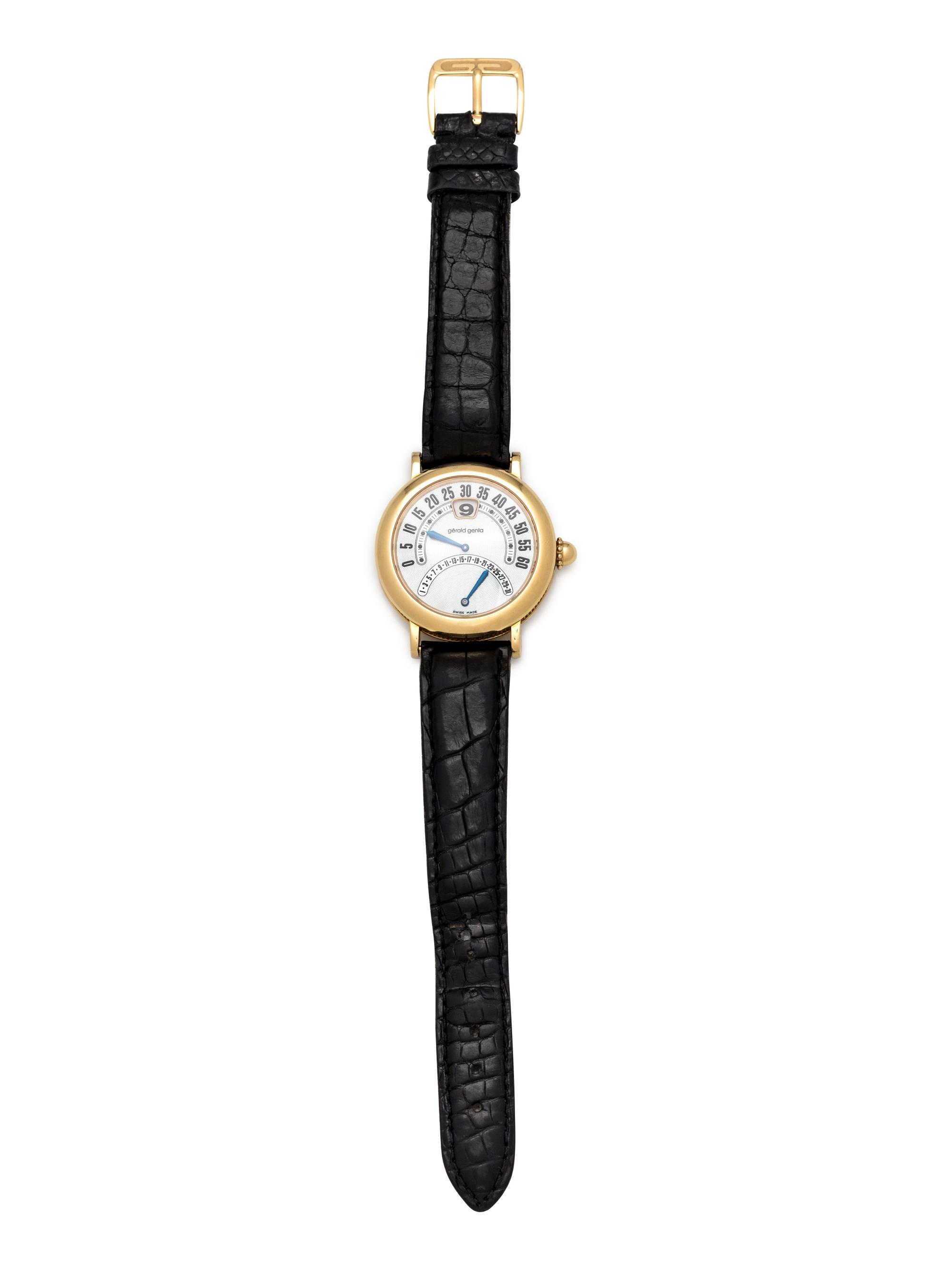 Gerald Genta, 18K Yellow Gold Ref. G.3734 'Biretro' Wristwatch