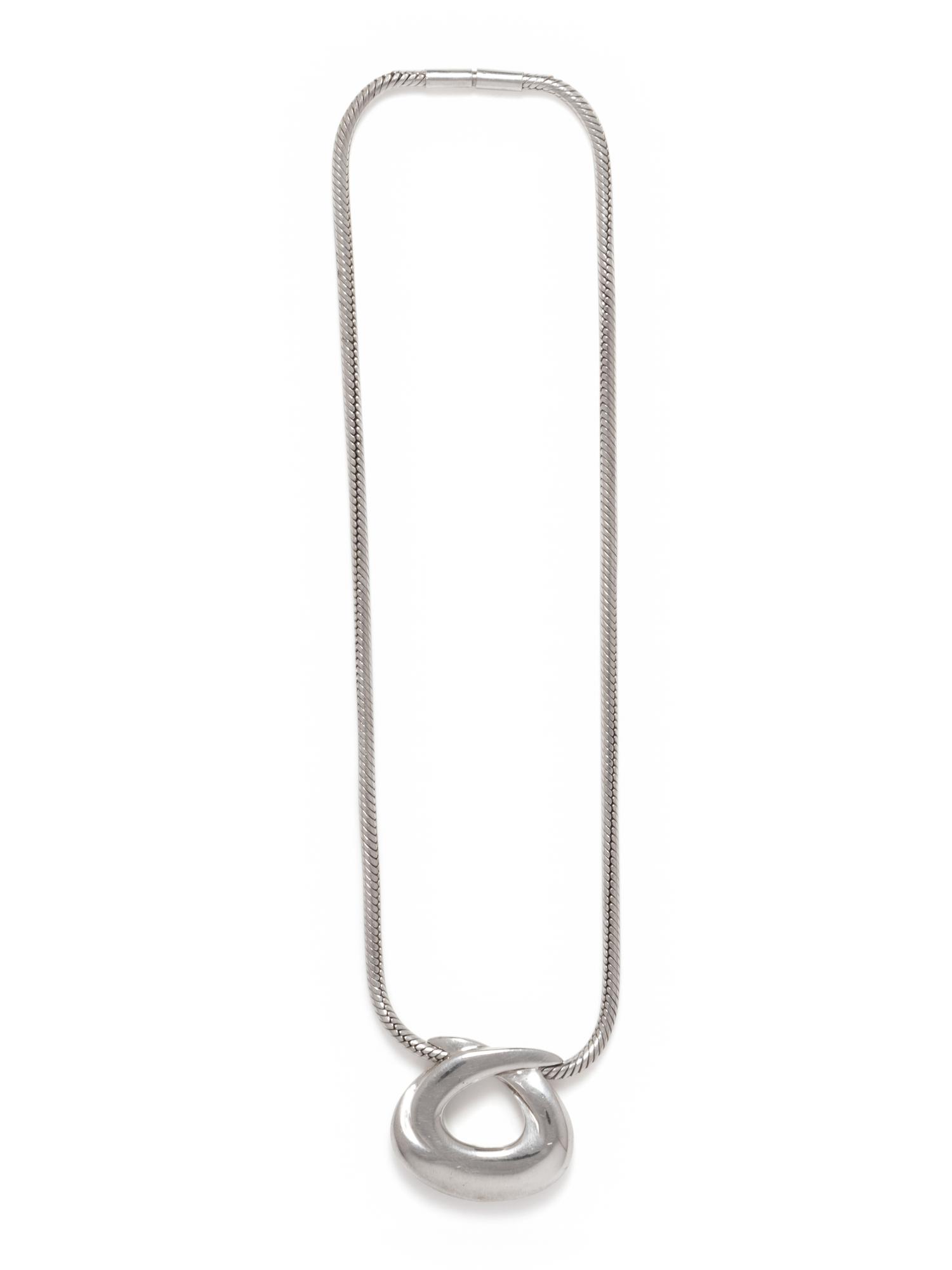 Hermès Sterling Silver Necklace