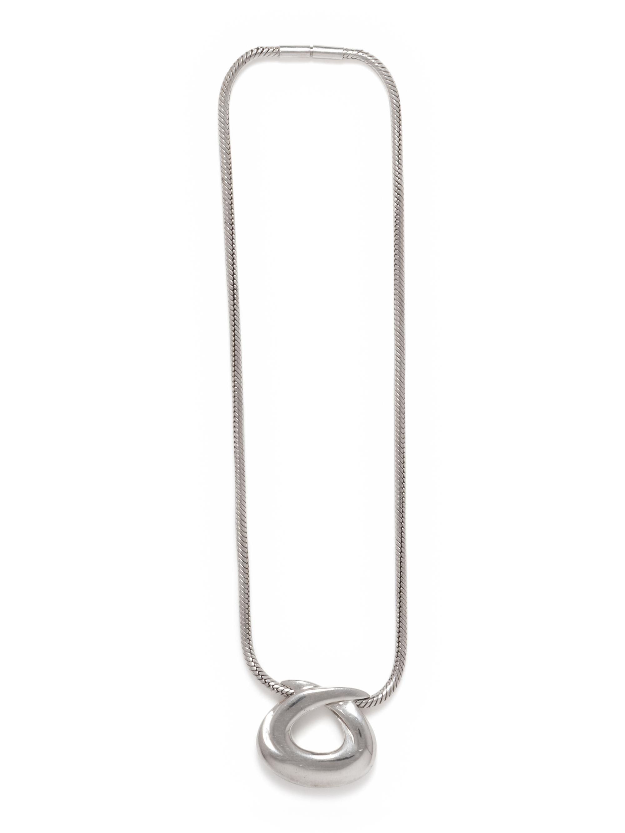 Hermès Sterling Silver Necklace