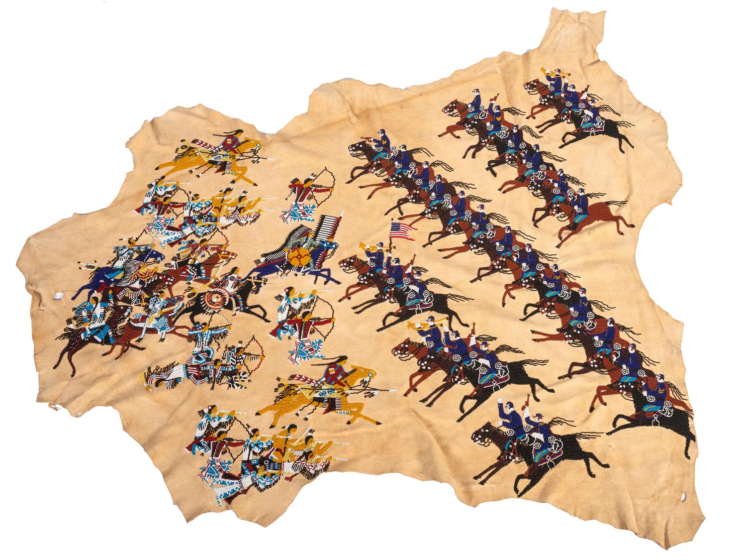 Contemporary Beaded Battle Scene