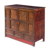 A Tibetan Polychrome Cabinet