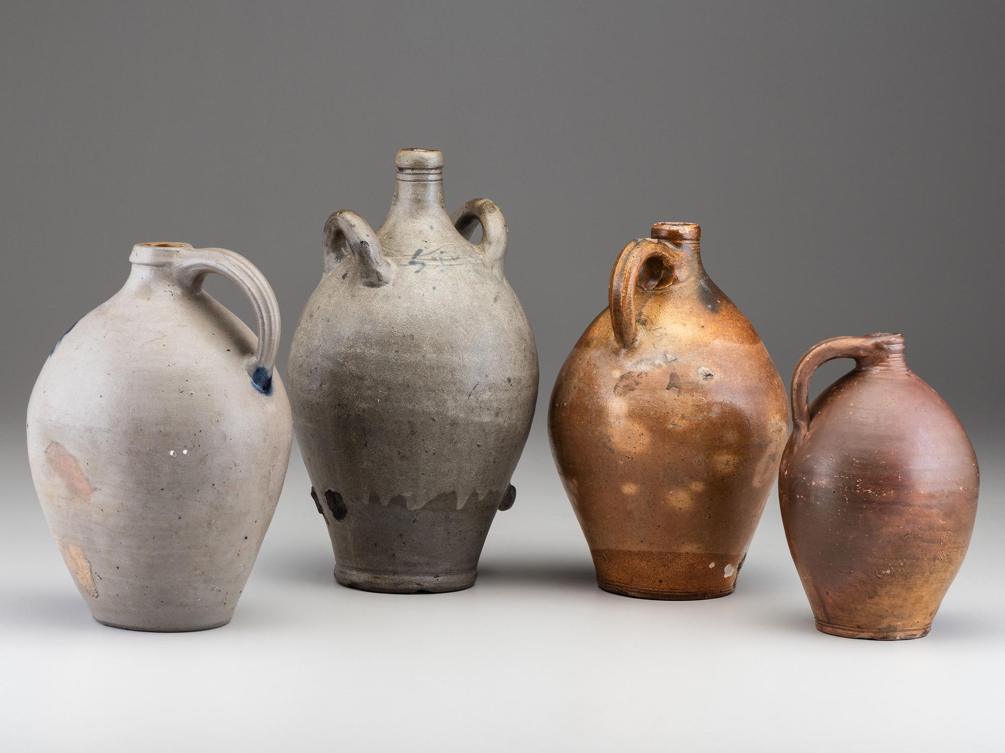 Four Stoneware Jugs