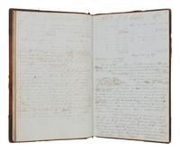 [CHICAGO HISTORY - CHICAGO FIRE]. MANUSCRIPT LEDGER of D. Clark and Company, Chicago, 1849-1873.