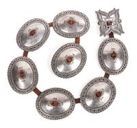 Navajo First Phase Silver Concho Belt Length overall 46 inches