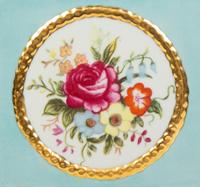 A Continental Porcelain Jardinière and Stand