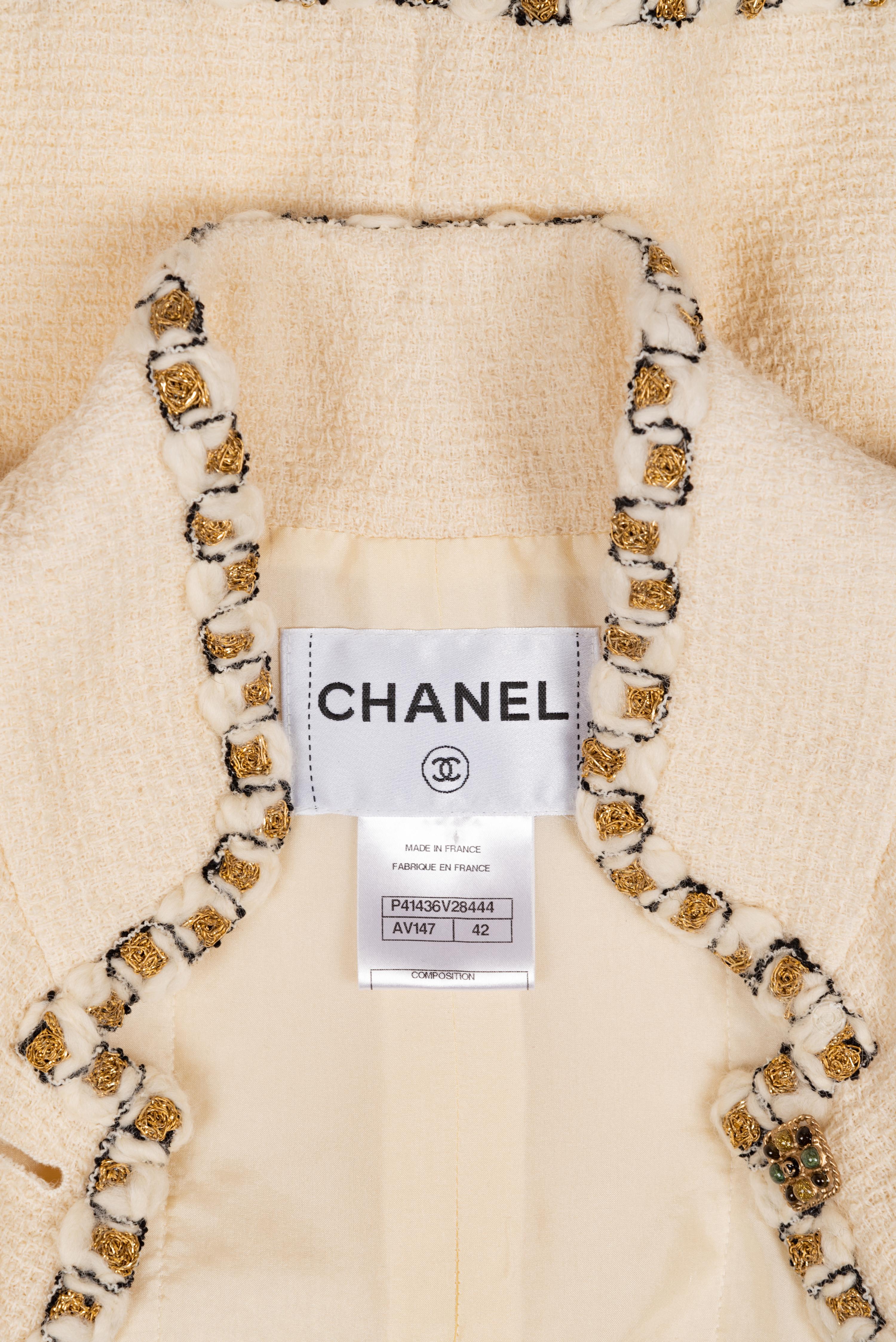 Chanel Trimmed Tweed Jacket, 2010s
