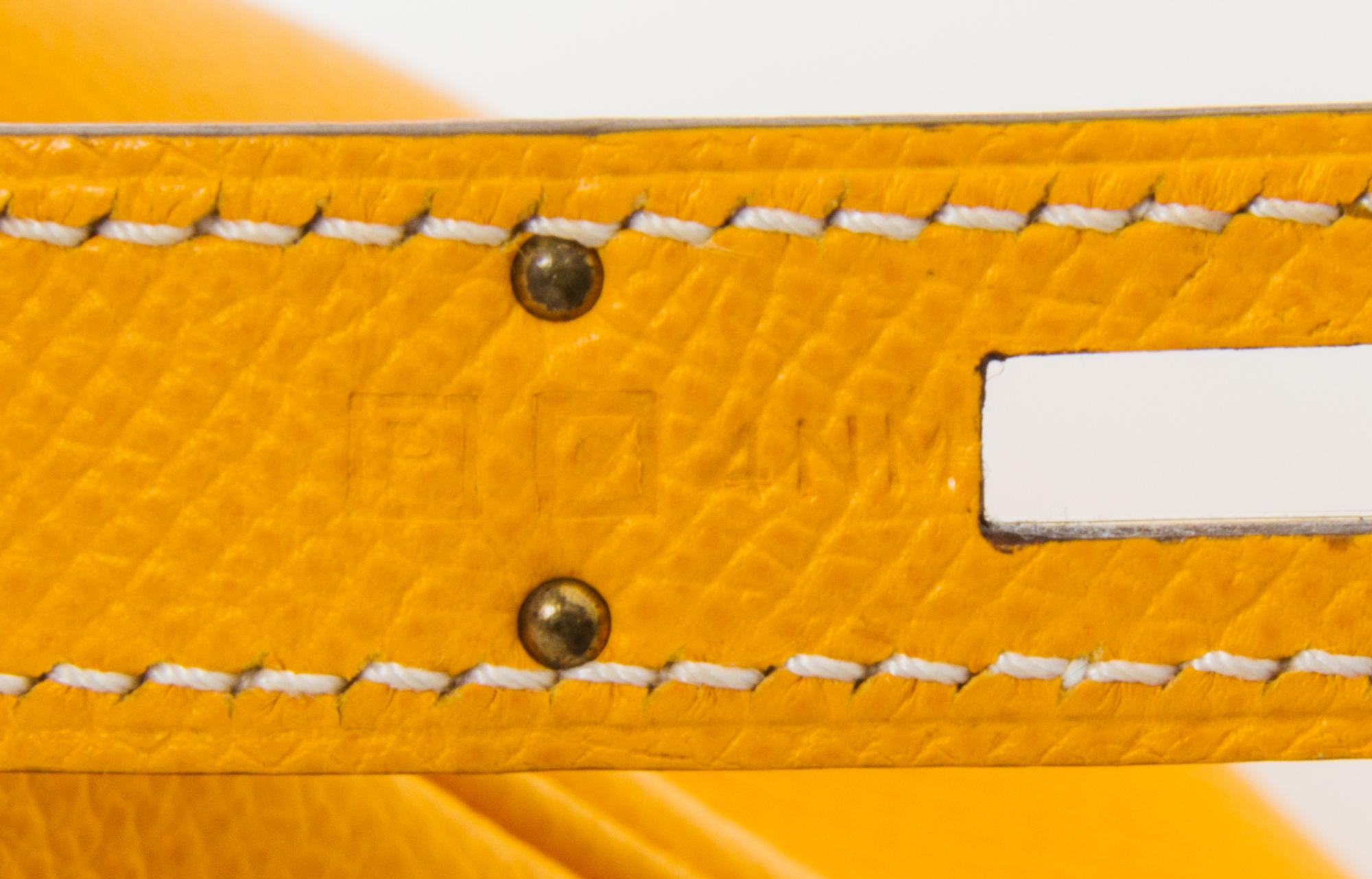 An Hermes Bicolor Jaune d'Or Epsom 30cm Birkin Handbag, 12" x 8.5" x 6".