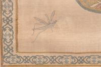 A Chinese Kesi Woven Silk 'Dragonfly and Flower' Panel