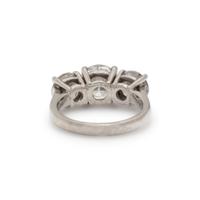 THREE-STONE DIAMOND RING