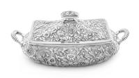 An American Silver Covered Vegetable Server