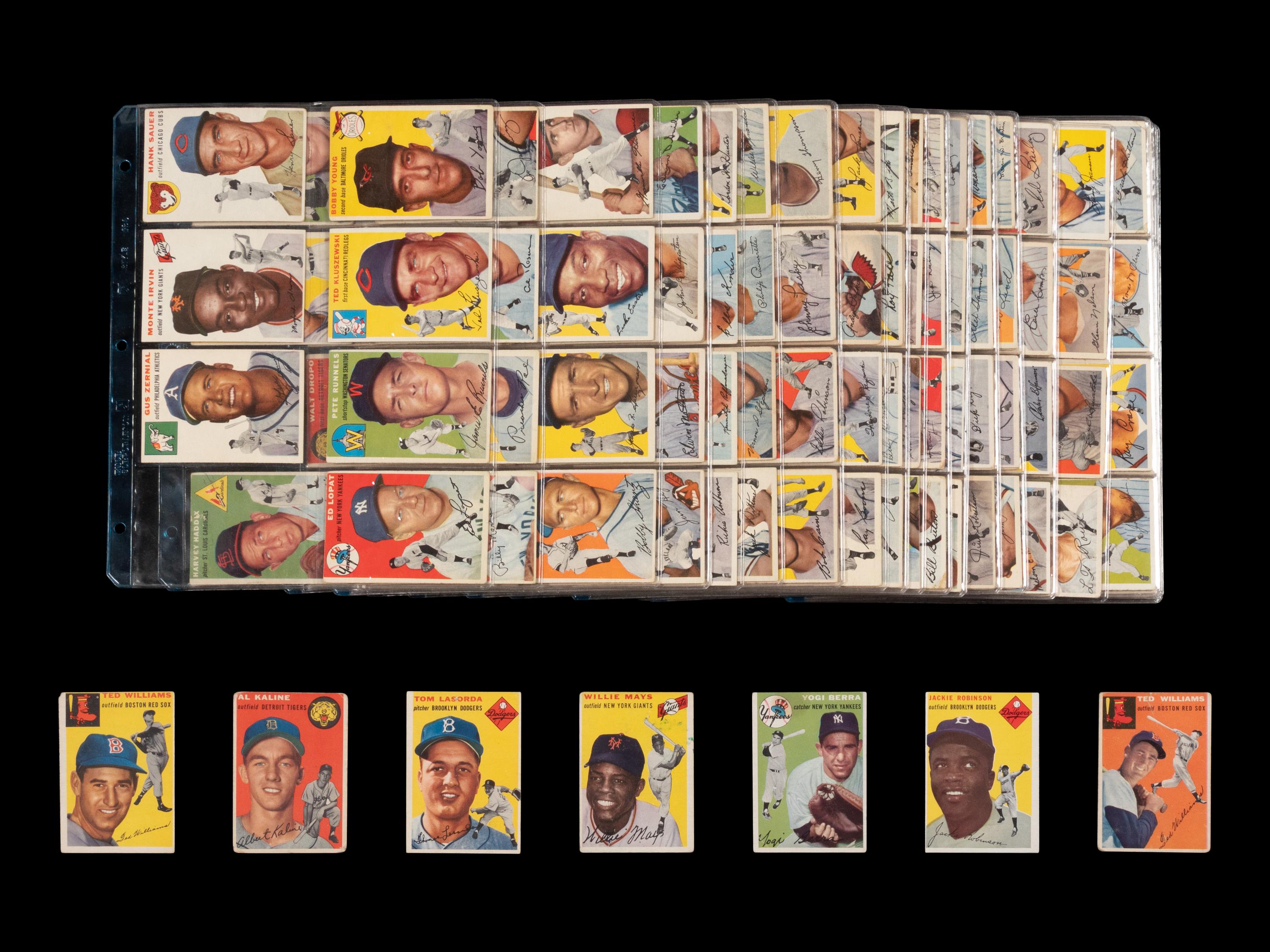 A Near Set of 1954 Topps Baseball Cards (248/250)