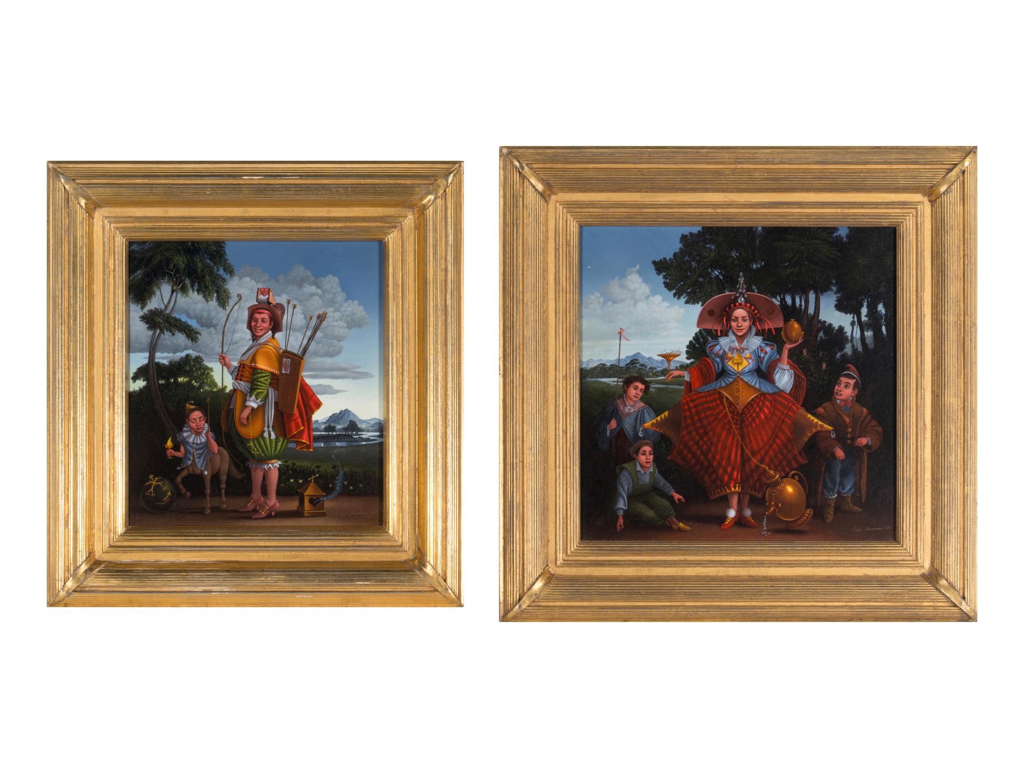 Aquarius and Sagittarius, The Arrows of Love , 1989 (a pair of works)
