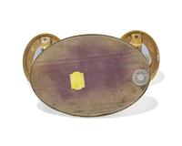 A Brass Balance Scale With Inset Wedgwood Jasperware Plaques