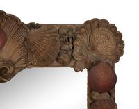 A Grotto Style Carved Giltwood Mirror