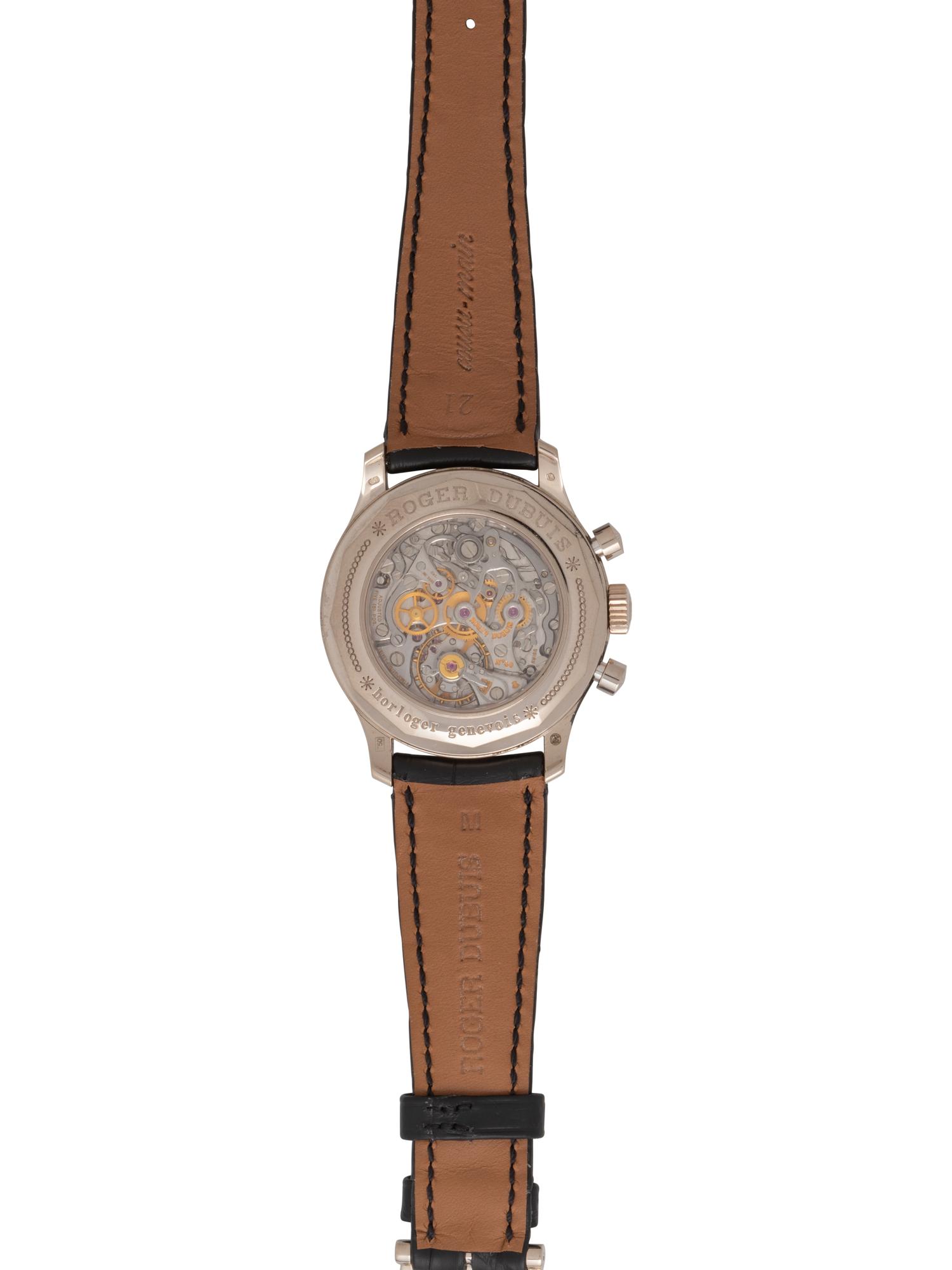 ROGER DUBUIS, 18K WHITE GOLD LIMITED EDITION BI-RETROGRADE 'HOMMAGE' WATCH
