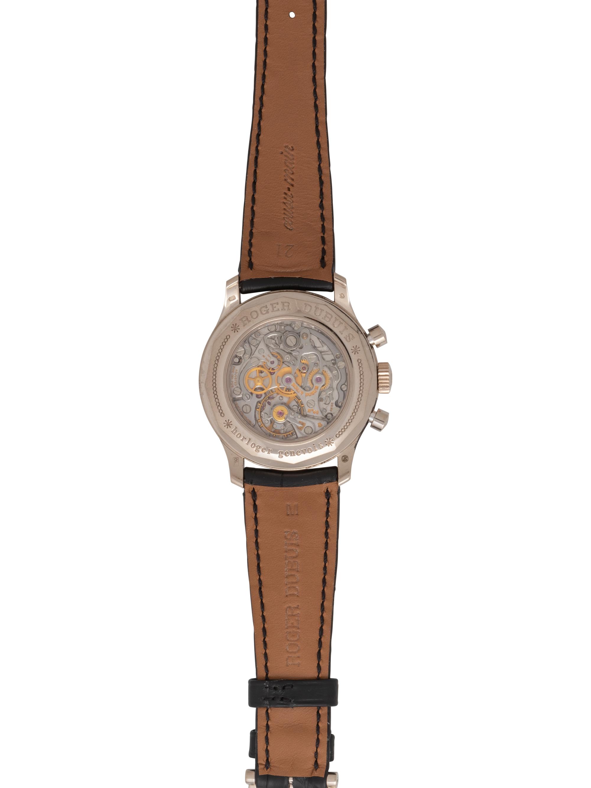 ROGER DUBUIS, 18K WHITE GOLD LIMITED EDITION BI-RETROGRADE 'HOMMAGE' WATCH