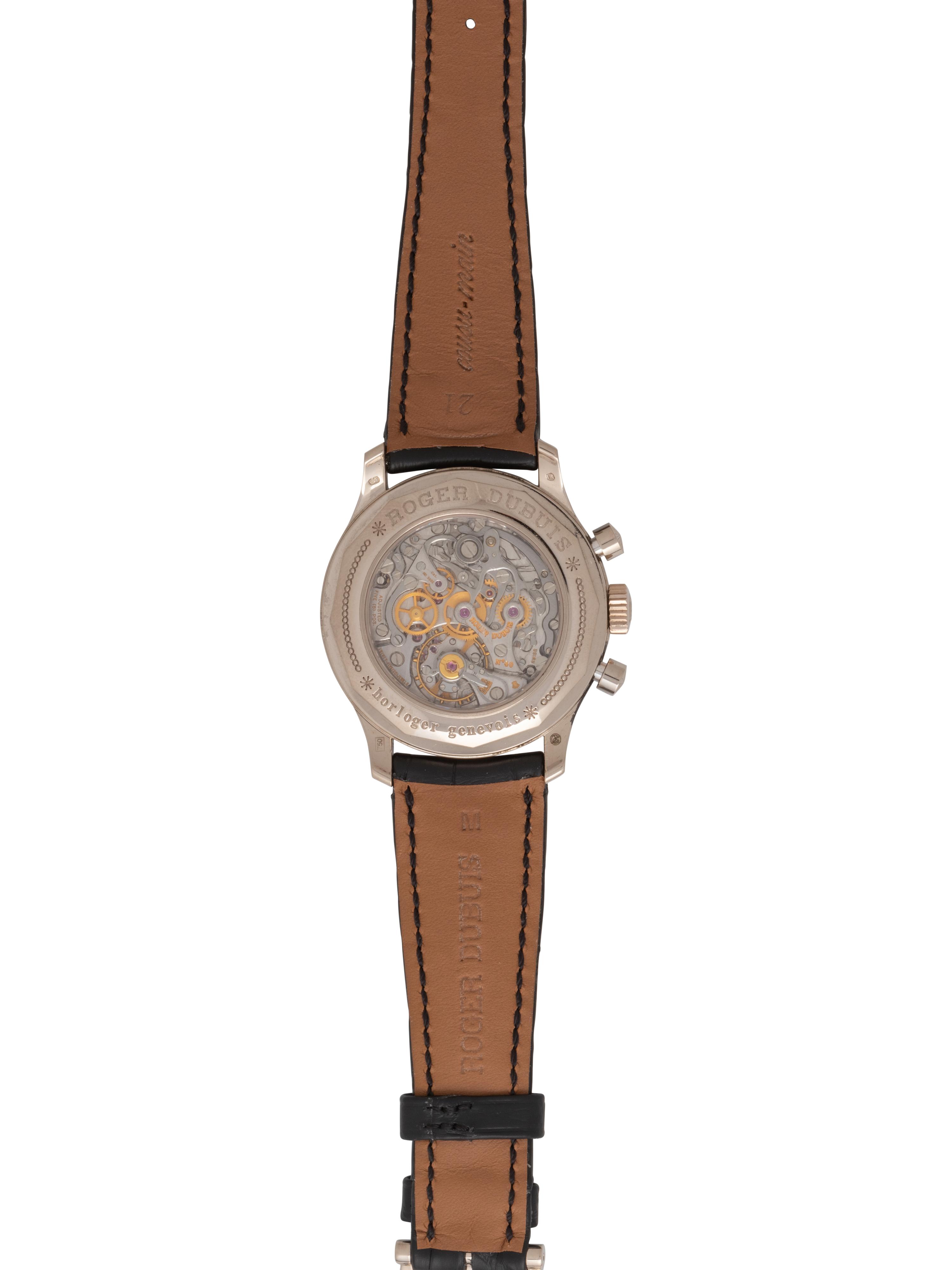 ROGER DUBUIS, 18K WHITE GOLD LIMITED EDITION BI-RETROGRADE 'HOMMAGE' WATCH