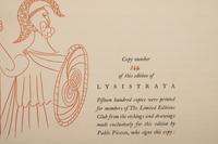 Le festin (The Banquet) from Lysistrata (with colophon)