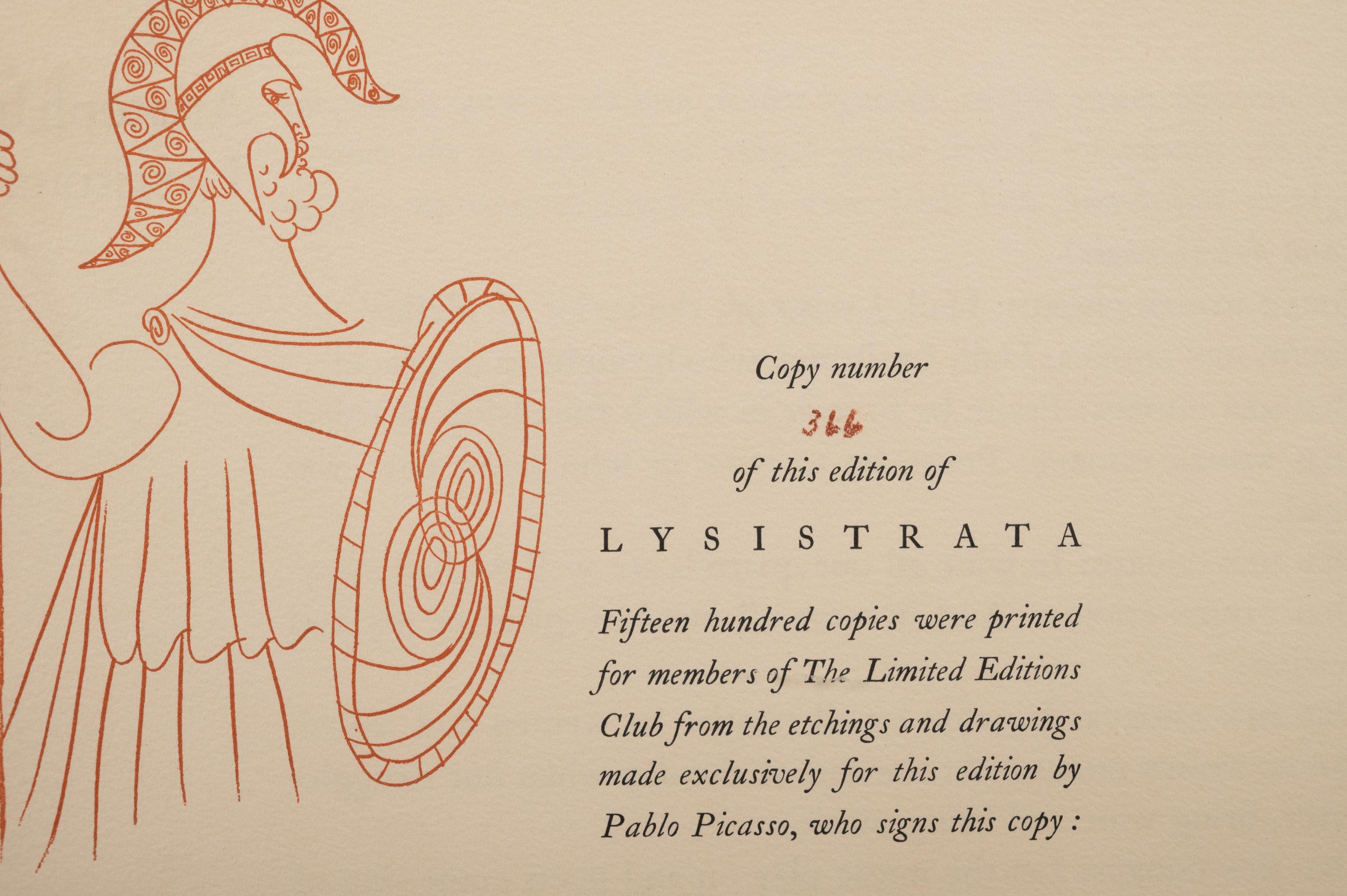 Le festin (The Banquet) from Lysistrata (with colophon)