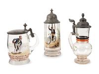 A Collection of Steins and a Large Pitcher
