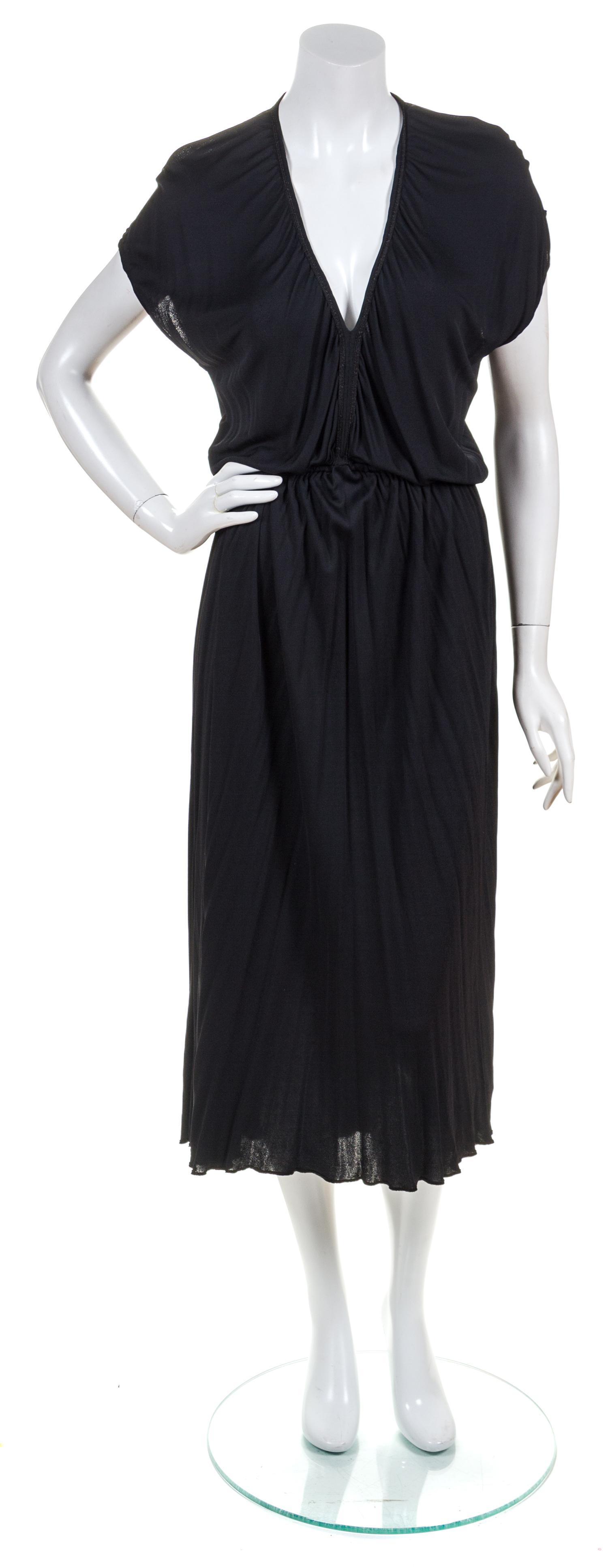 A Gianni Versace for Genny Black Dress, Size 6.