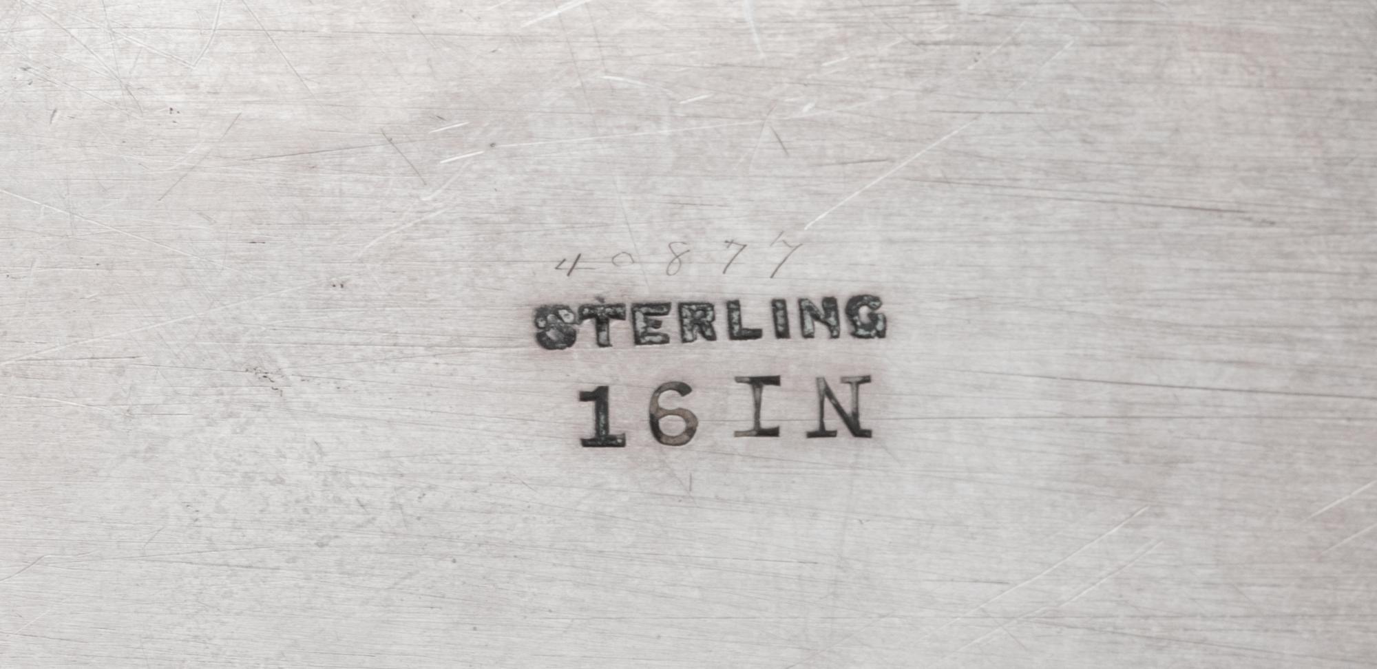 An American Silver Serving Tray
