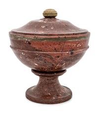 An Italian Scagliola Covered Urn