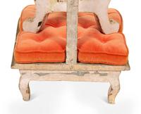An Italian Rococo Style Painted and Parcel Gilt Prie-Dieu