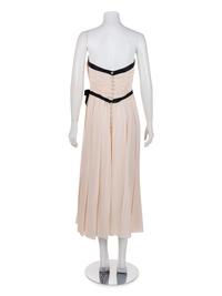 Chanel Ruched Strapless Dress, 1980s