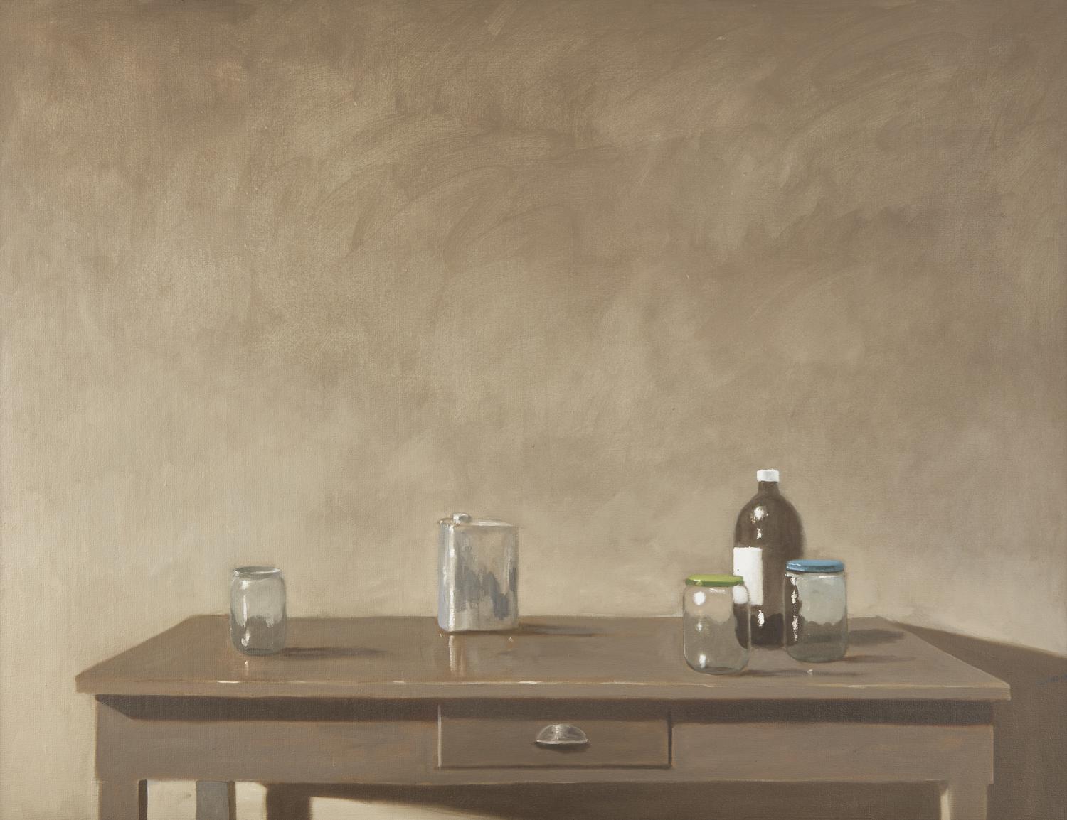 Simple Still Life with Brown Bottle, 1989