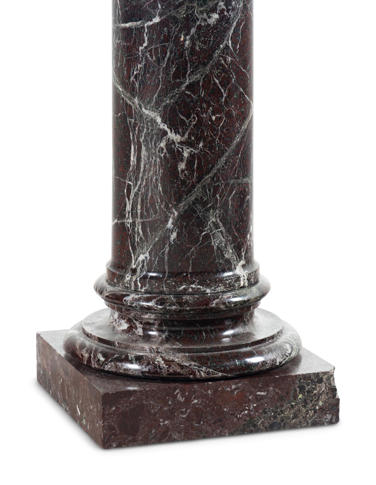 A Continental Marble Pedestal