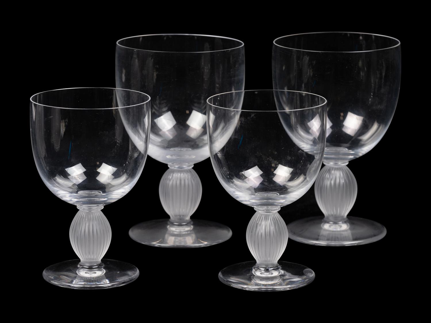 A Lalique Langeais Stemware Service
