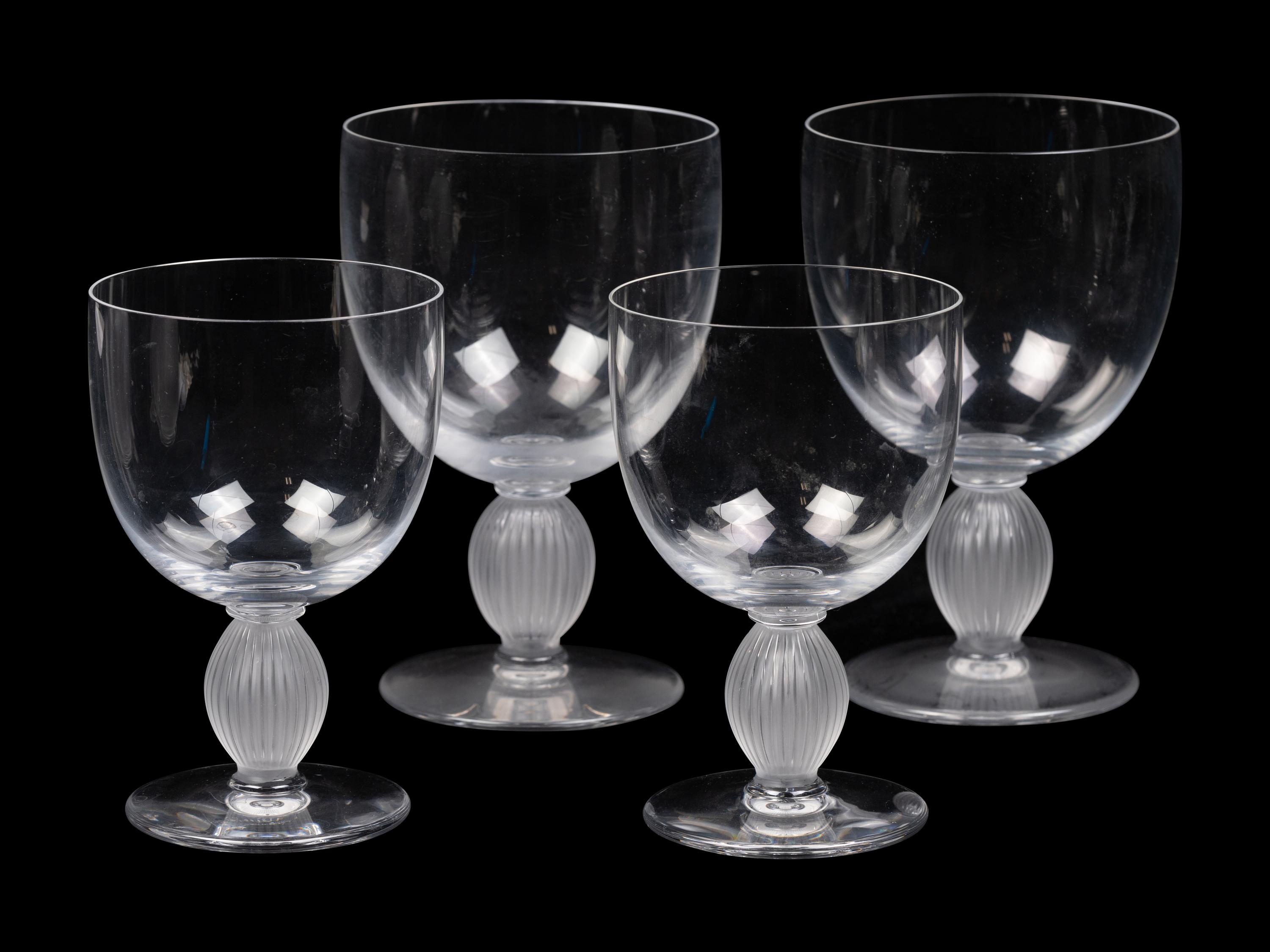 A Lalique Langeais Stemware Service