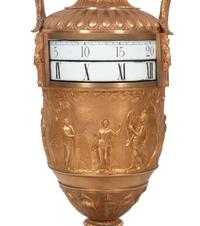 A Louis XVI Style Gilt Bronze Annular Clock