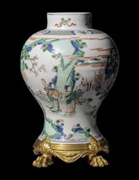 A Chinese Famille Verte Porcelain 'General' Jar, Jiangjunguan