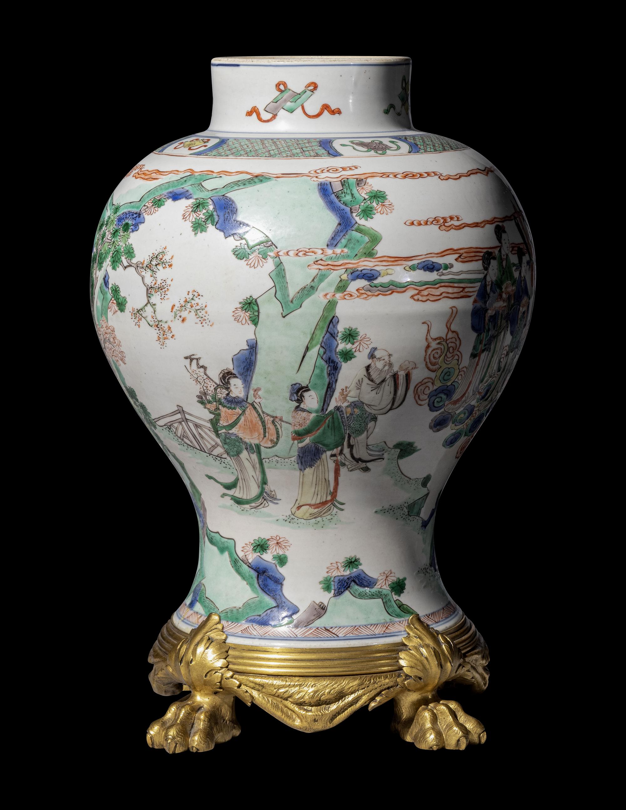 A Chinese Famille Verte Porcelain 'General' Jar, Jiangjunguan