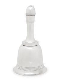 An Asprey Silver-Plate Bell Form Cocktail Shaker