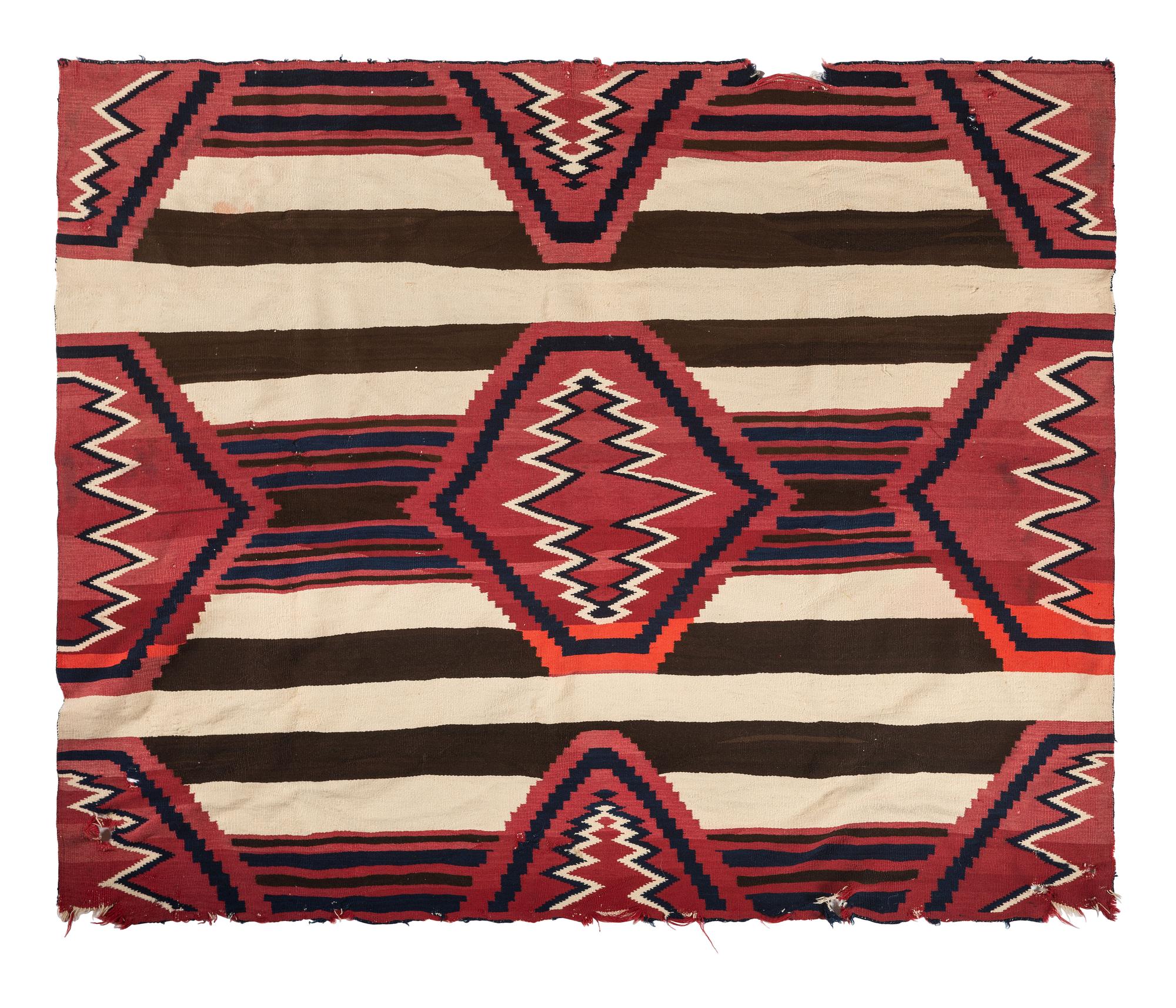 Navajo Late Classic Third Phase Pattern Weaving / Rug