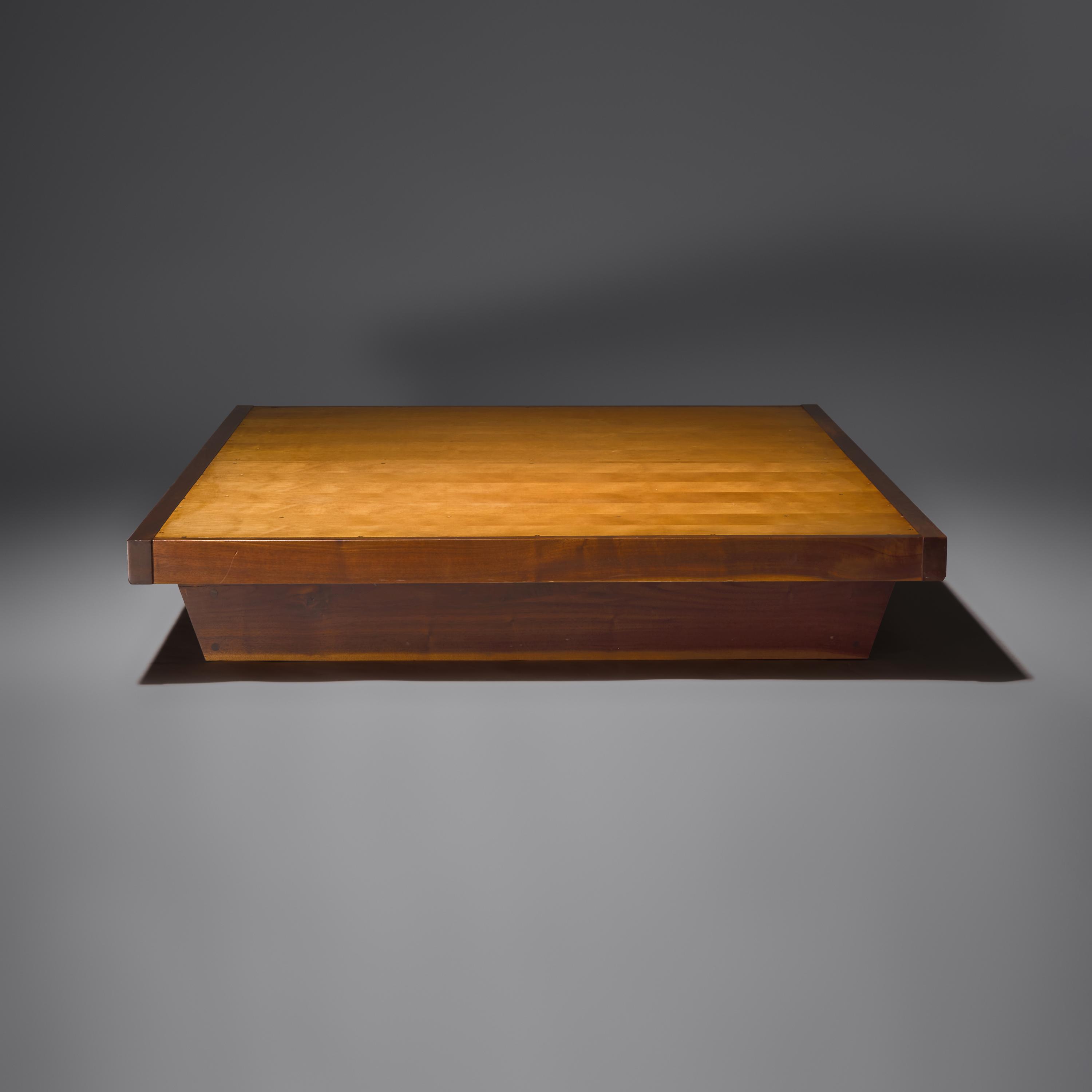 Conoid platform bed, full size, 1971