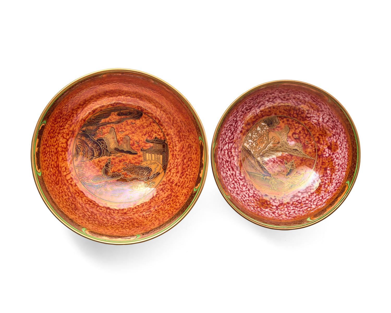 Two Wedgwood 'Daventry' Lustre Imperial Bowls