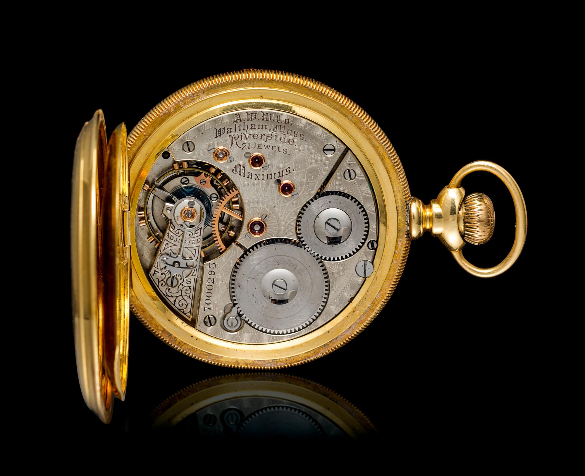 An 18 Karat Yellow Gold Model 1888 Open Face Pocket Watch, Waltham, Circa 1898,