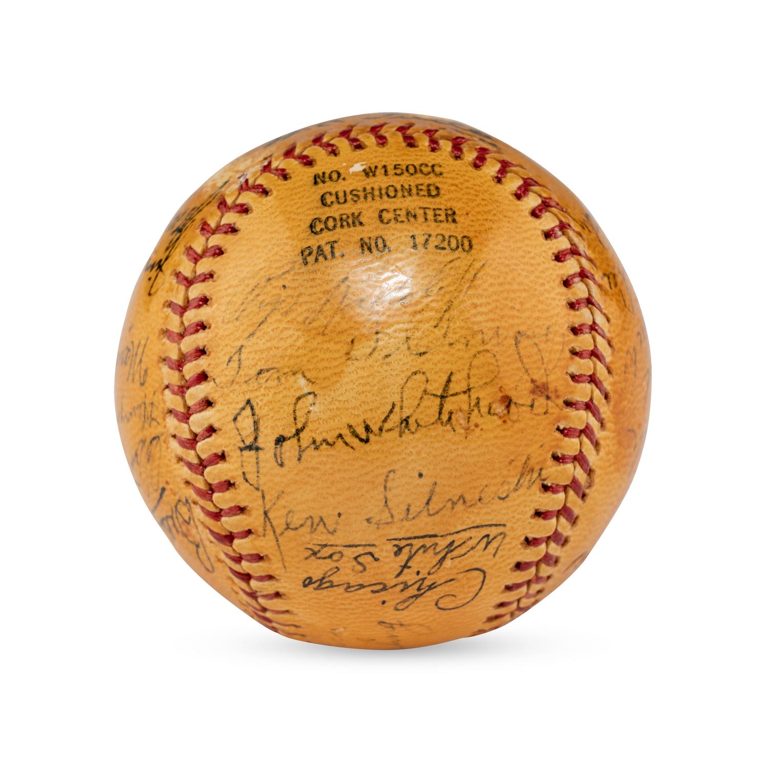 A 1939 Chicago White Sox Team Signed Autograph Baseball,