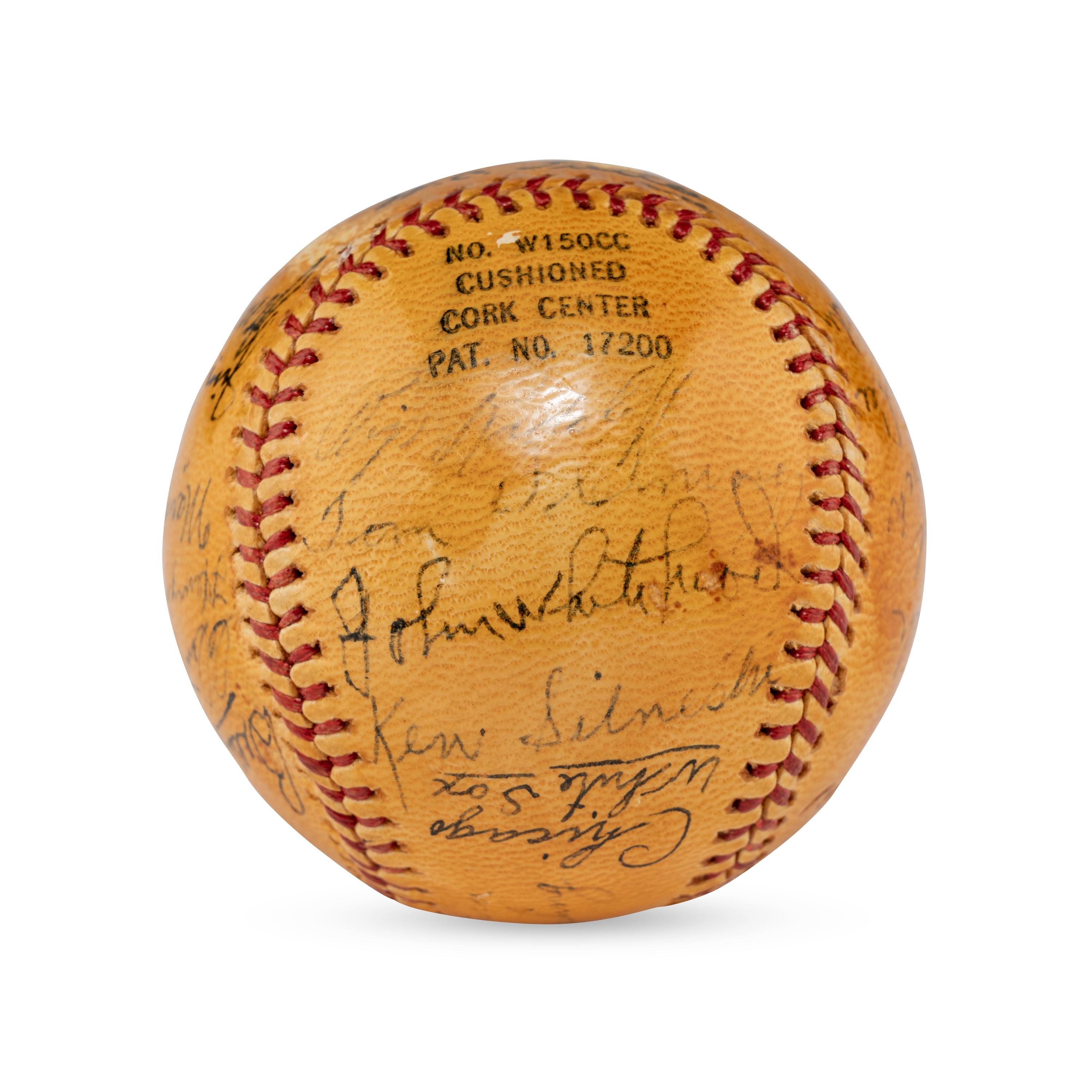 A 1939 Chicago White Sox Team Signed Autograph Baseball,