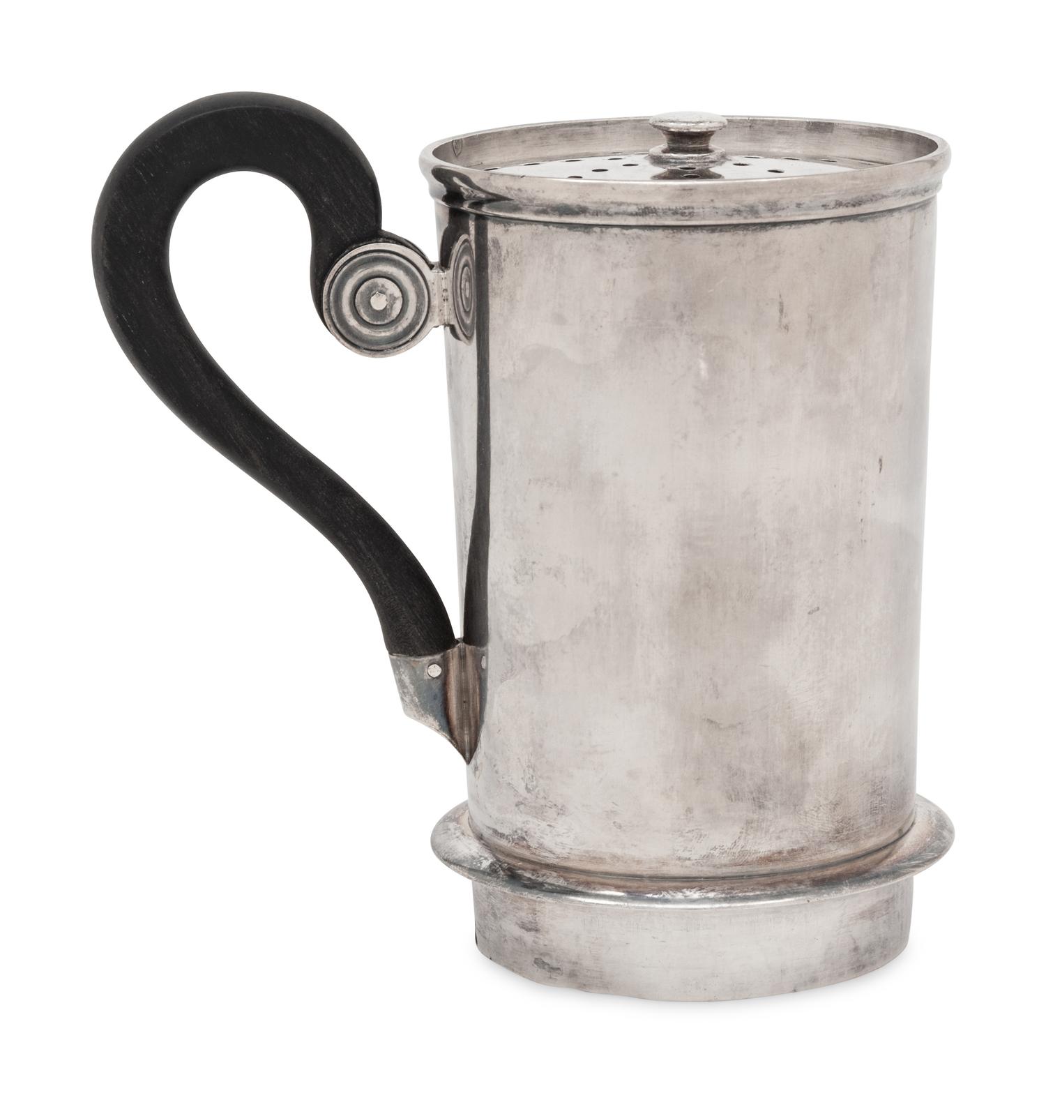 A French Silver Tea Strainer