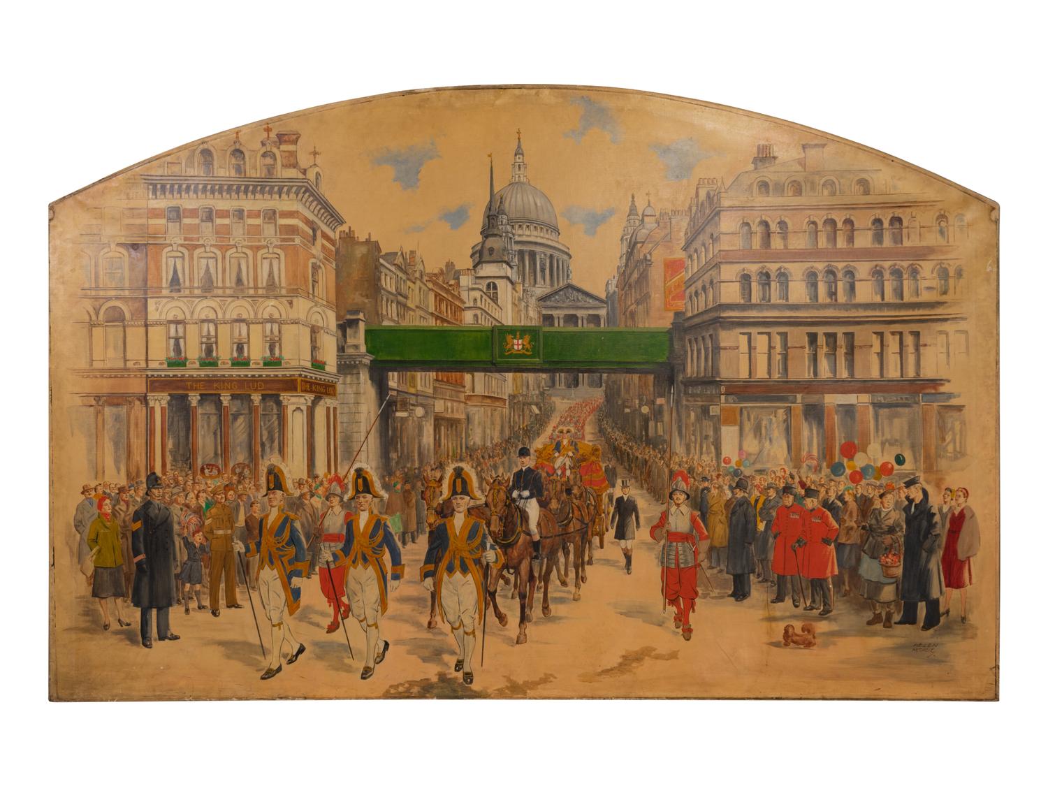 A Royal Procession Down Ludgate Circus