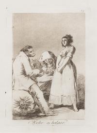 Francisco de Goya, (Spanish, 1746-1828), No te escaparas., Abejor es holgar. and No hay quien nos desate? (pls. 72, 73 and 75 from the