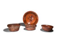 Four Maya Polychrome Bowls