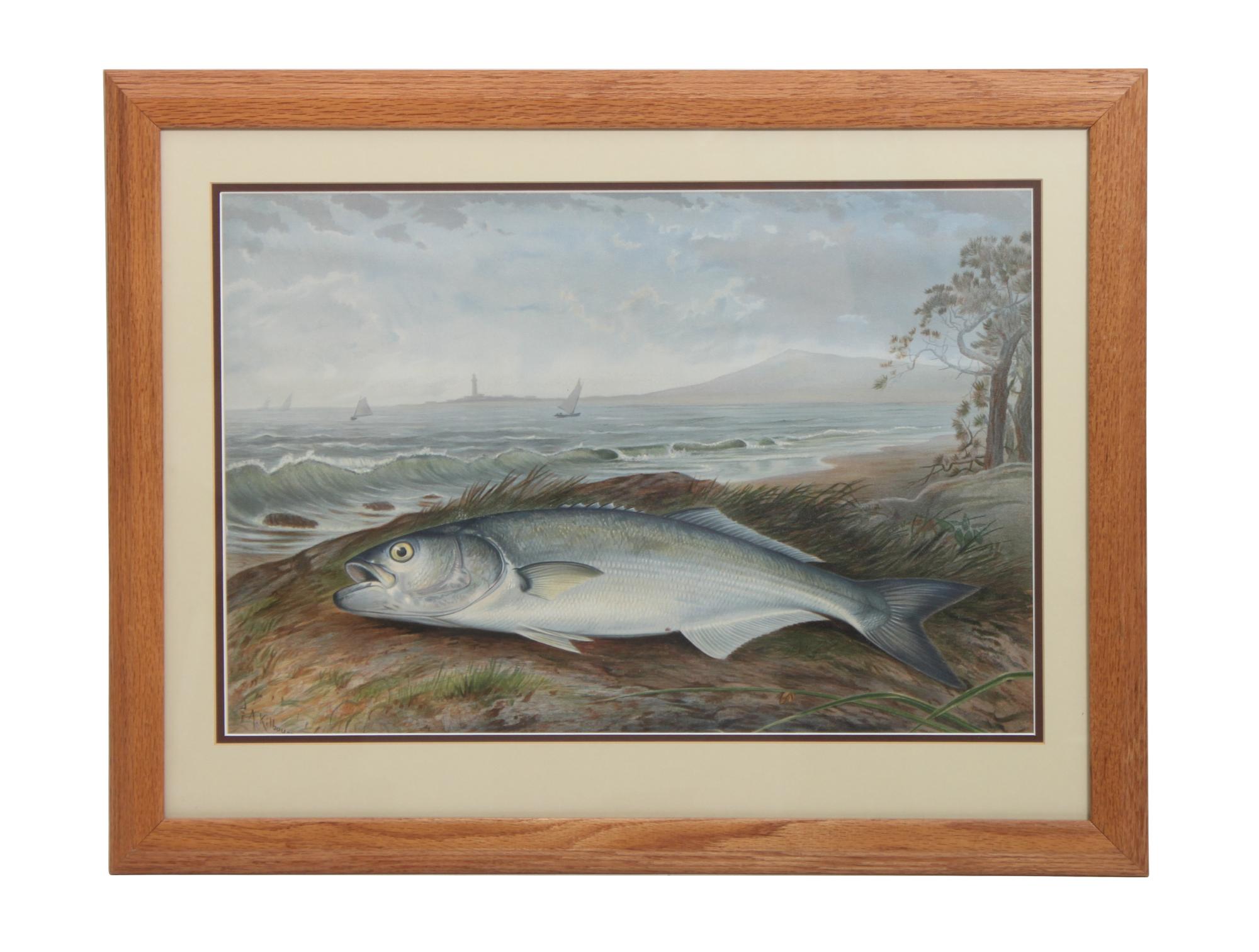 Three Chromolithographs, Samuel l. Kilbourne (American, 1836-1881) Height 14 x width 20 14 inches