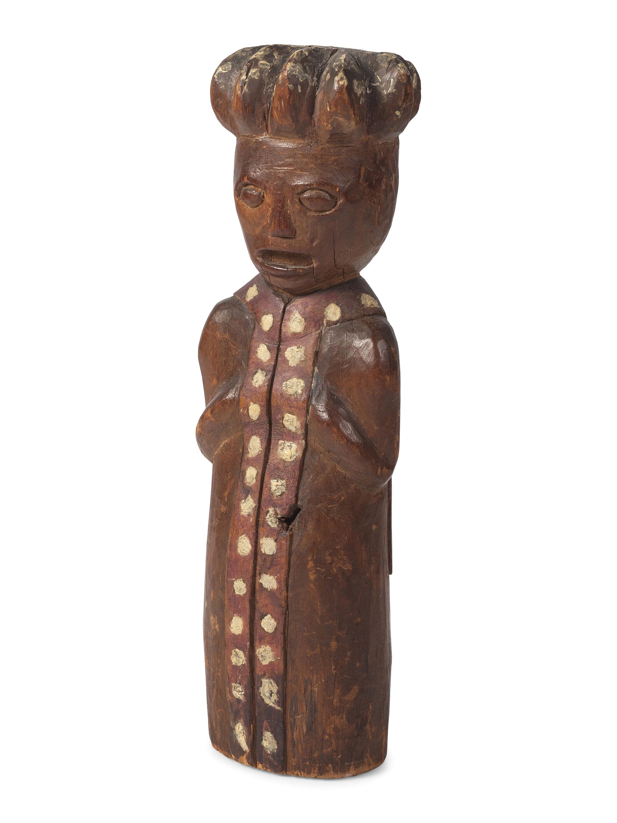 Northwest Coast Carved and Painted Wood Figure