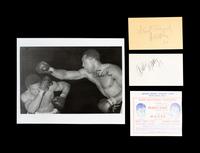 A Group of Light Heavyweight Boxing Champion Archie Moore Signed Autographs,